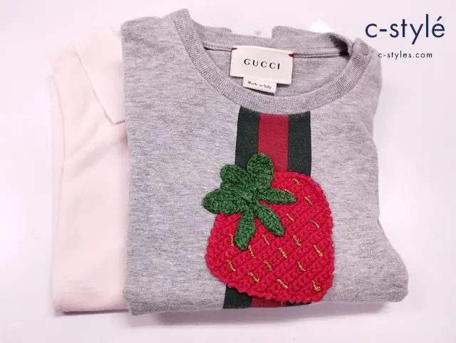 GUCCI グッチ ポロシャツ 24 ピンク スウェット Tシャツ 24 グレー キッズ 女の子