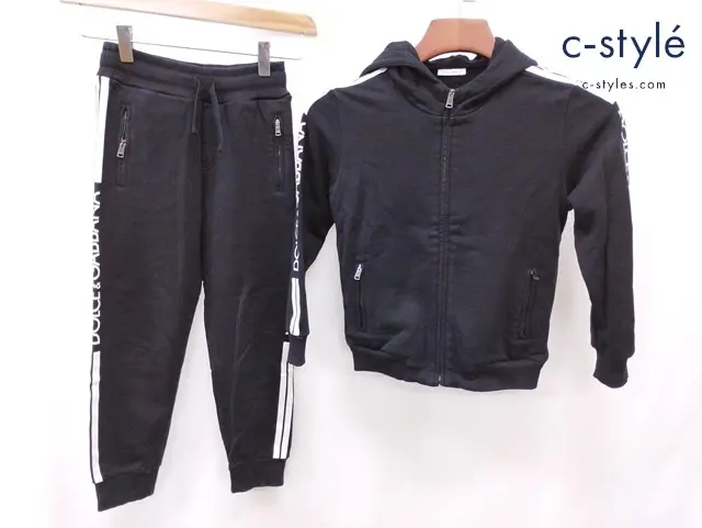 DOLCE & GABBANA ドルチェ＆ガッバーナ パーカー スウェットパンツ 6 ブラック キッズ 女の子 男の子