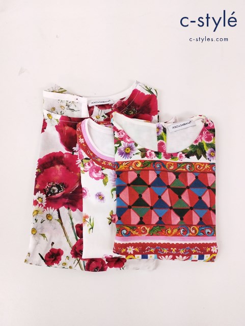 DOLCE & GABBANA ドルチェ＆ガッバーナ カットソー Tシャツ 3 4 キッズ 女の子 計3点