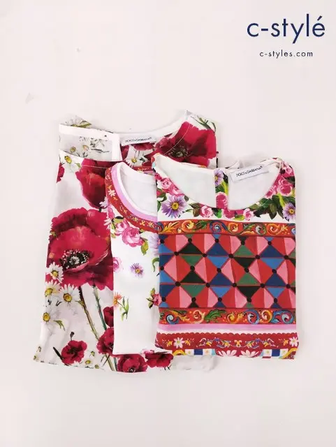 DOLCE & GABBANA ドルチェ＆ガッバーナ カットソー Tシャツ 3 4 キッズ 女の子 計3点