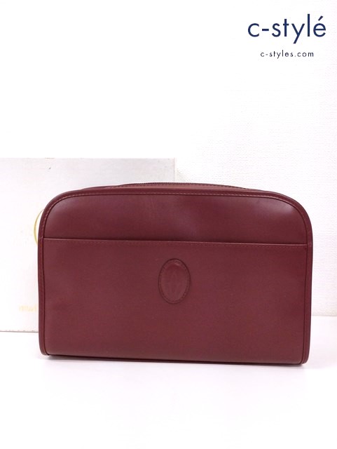 Cartier カルティエ クラッチバッグ レッド系 マストライン L3000042