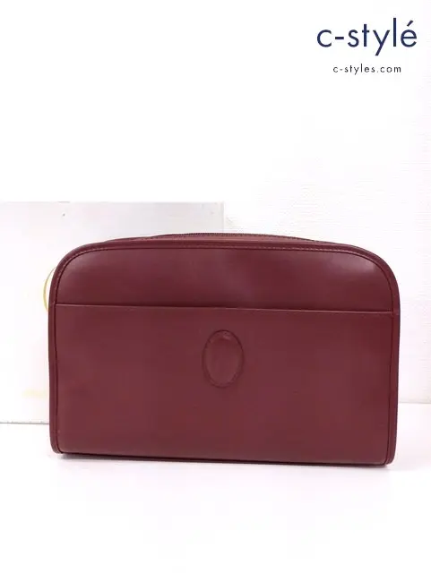 Cartier カルティエ クラッチバッグ レッド系 マストライン L3000042