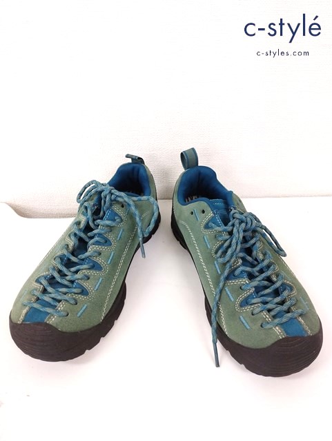 KEEN キーン スニーカー 24.5cm グリーン×ブルー系 JASPER レディース