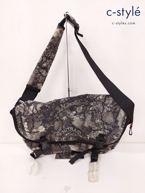 NITRAID ナイトレイド メッセンジャーバッグ グレー系×ブラック ドープフォレスト