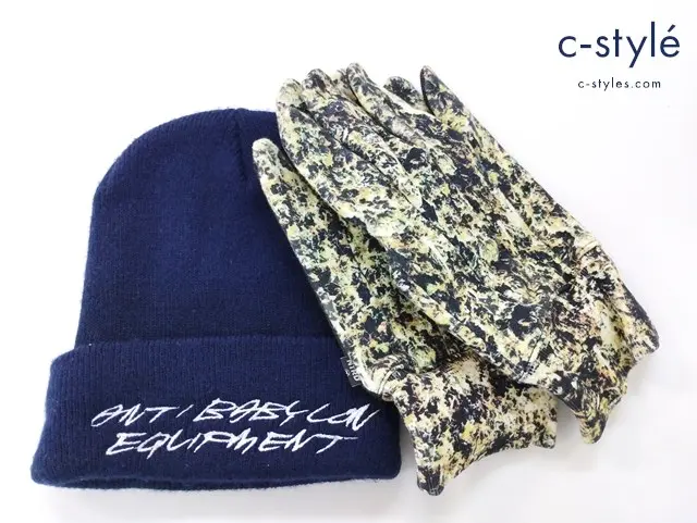NITRAID ナイトレイド グローブ 手袋 マルチカラー アルウィード ニットキャップ ネイビー