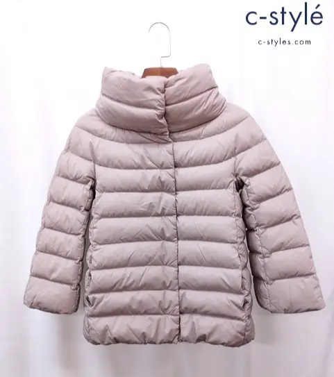 HERNO ヘルノ ショートダウンジャケット 40 ピンクベージュ系 PI0506D レディース