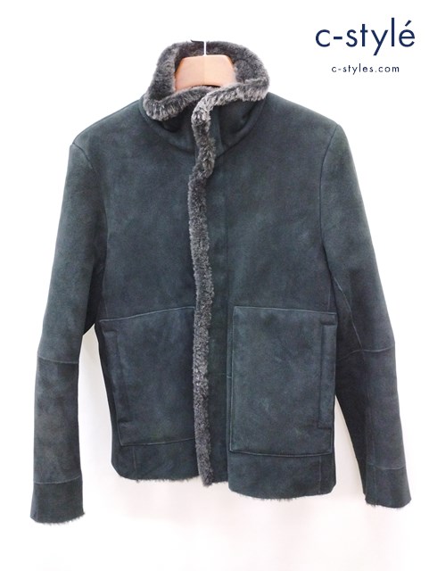 Calvin Klein カルバンクライン ムートンジャケット コート 36 グリーン系 414514