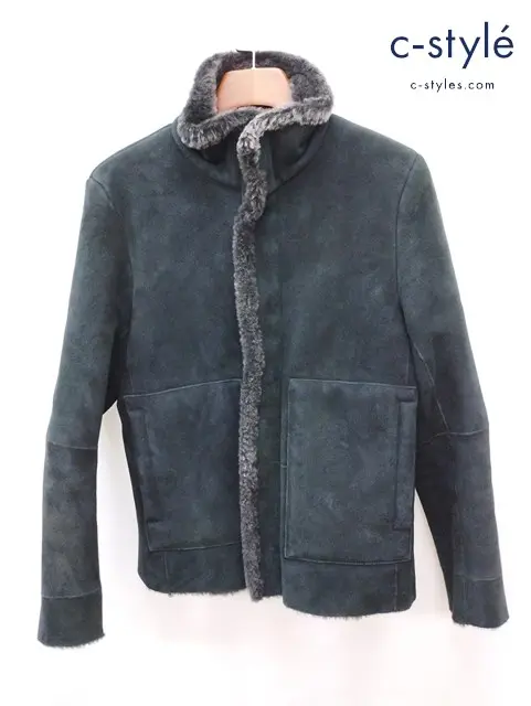 Calvin Klein カルバンクライン ムートンジャケット コート 36 グリーン系 414514