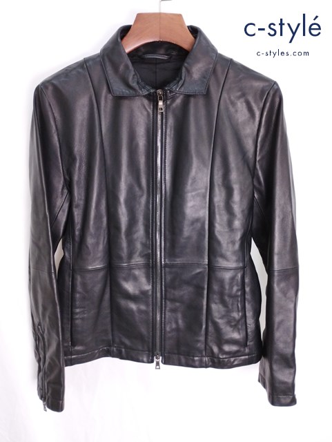 EPOCA UOMO エポカウォモ レザーブルゾン ジャケット 44 ブラック M1F92-352-09 レディース