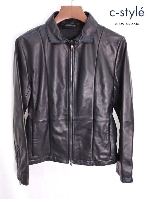 EPOCA UOMO エポカウォモ レザーブルゾン ジャケット 44 ブラック M1F92-352-09 レディース