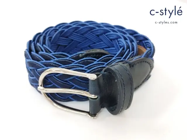 Dino Mattia ディノマッティア ベルト メッシュベルト 95/38 ブラック×ブルー