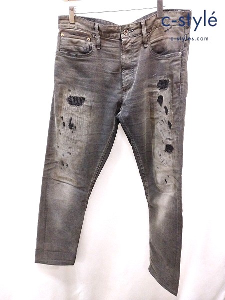 DENHAM デンハム デニムパンツ W32 ブラック SHANK 01-15-11-11-020 ジーンズ Gパン