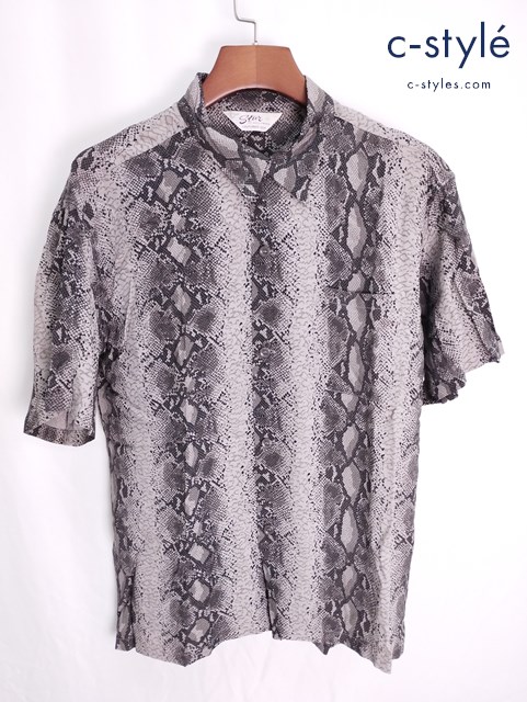 STAR OF HOLLYWOOD レーヨンオープンシャツ サンサーフハイデンシティ L グレー系 ハンガー付