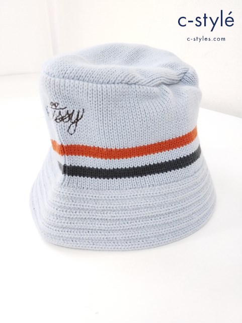 STUSSY ステューシー ニットバケットハット ブルー系