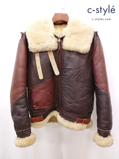 AERO LEATHER エアロレザー フライトジャケット 36 ブラウン系 B-3 33H5595