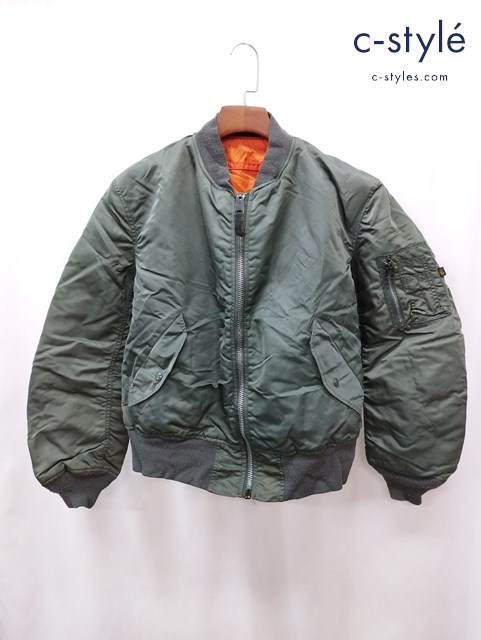 ALPHA INDUSTRIES アルファインダストリーズ MA-1 フライトジャケット L カーキ