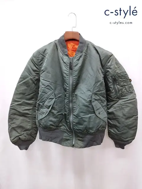 ALPHA INDUSTRIES アルファインダストリーズ MA-1 フライトジャケット L カーキ