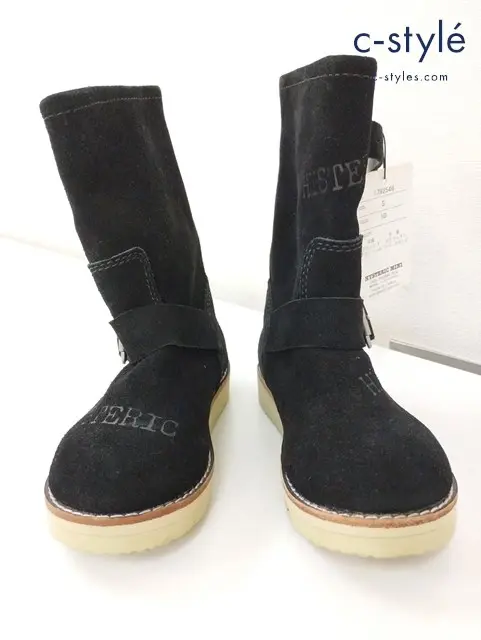 HYSTERIC MINI ヒステリックミニ ブーツ S ブラック 1792546 靴 シューズ キッズ 男の子 女の子