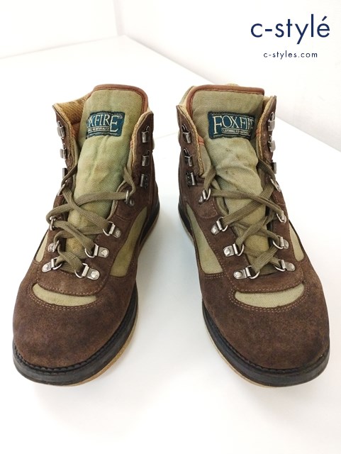FOX FIRE フォックスファイヤー ウェーディングブーツ 28cm カーキ系×ブラウン アウトドア キャンプ 登山