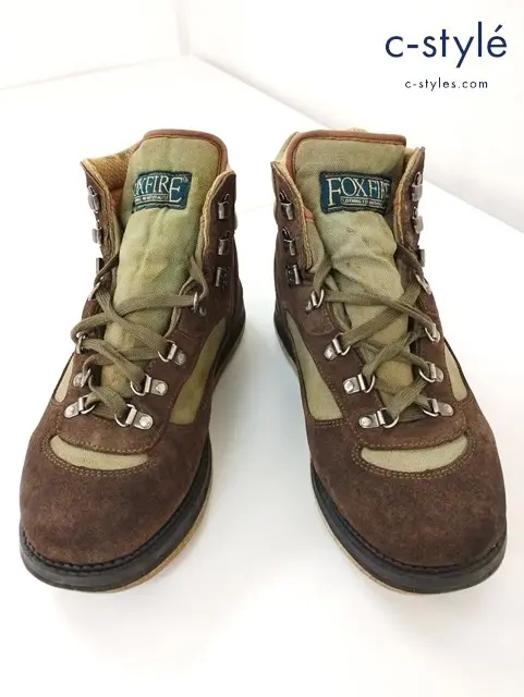 FOX FIRE フォックスファイヤー ウェーディングブーツ 28cm カーキ系×ブラウン アウトドア キャンプ 登山