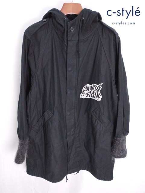 HYSTERIC GLAMOUR ヒステリックグラマー モッズコート F ブラック 01173AH05 日本製
