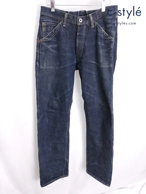 TROPHY CLOTHING トロフィークロージング デニムパンツ 32 インディゴ 1605 ボタンフライ 綿100％