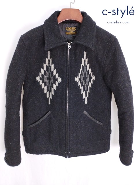COOTIE クーティー ウールスポーツジャケット XL ブラック 日本製