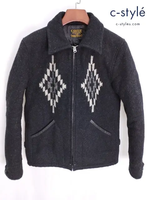 COOTIE クーティー ウールスポーツジャケット XL ブラック 日本製