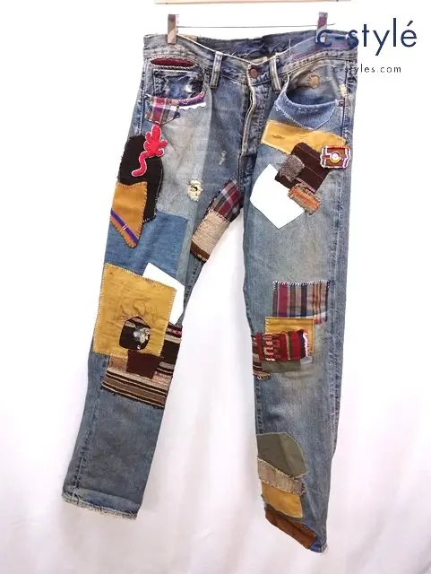 Polo Ralph Lauren ポロラルフローレン パッチワークデニムパンツ W31 インディゴ MNBLBTMM4100169