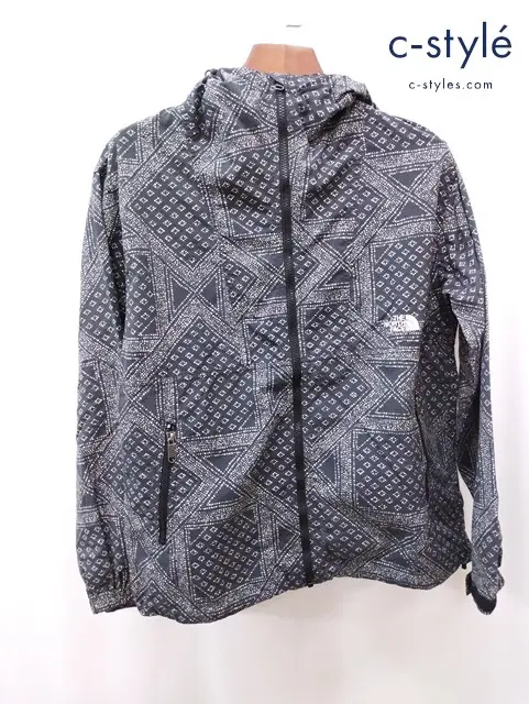 THE NORTH FACE ザノースフェイス ノベルティコンパクトジャケット M ブラック系 NP71535 総柄