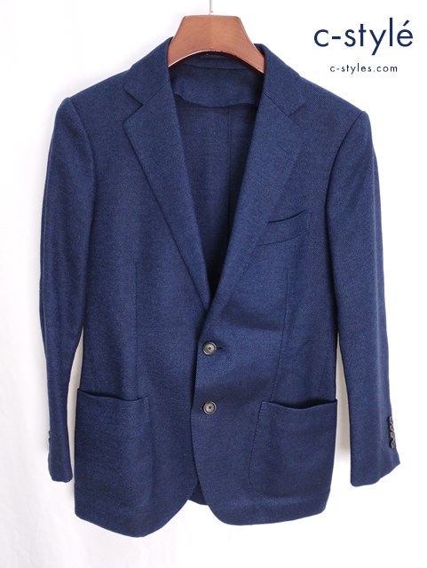 TOMORROWLAND トゥモローランド ジャケット 44 ネイビー系 BWB-1054A 630058 毛100％ 日本製