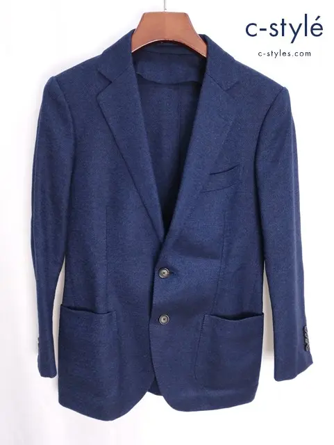 TOMORROWLAND トゥモローランド ジャケット 44 ネイビー系 BWB-1054A 630058 毛100％ 日本製