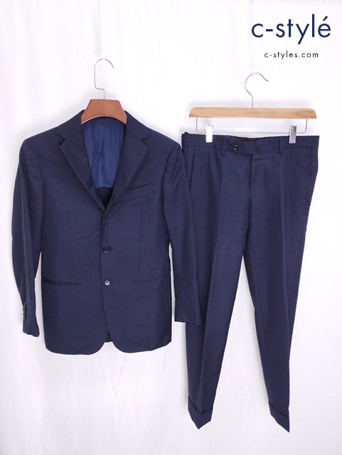 RING JACKET リングヂャケット 段返り3Bスーツ 42 ネイビー RT024S52X ビジネススーツ セットアップ