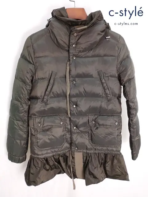 MONCLER モンクレール ダウンコート 0 カーキ系 SERINA GIUBBOTTO レディース