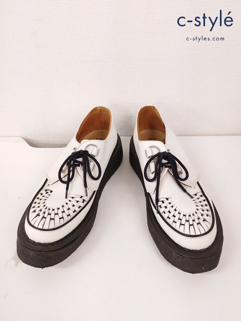 George Cox ジョージコックス 厚底ブーツ 9 ホワイト 3588/VIB 0132-002 靴 シューズ