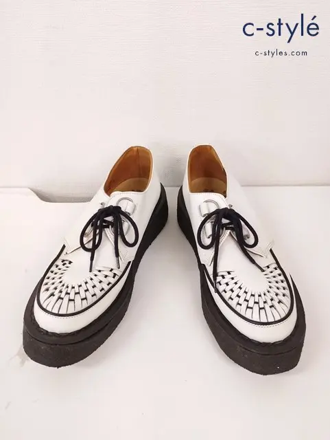 George Cox ジョージコックス 厚底ブーツ 9 ホワイト 3588/VIB 0132-002 靴 シューズ