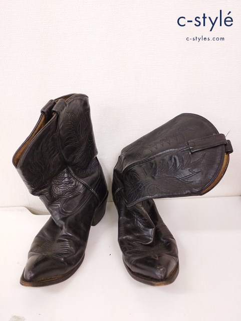 Tony Lama トニーラマ ウエスタンブーツ 9・1/2 ブラック 6711 22515138