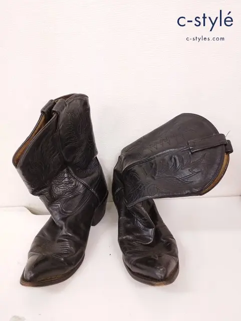 Tony Lama トニーラマ ウエスタンブーツ 9・1/2 ブラック 6711 22515138