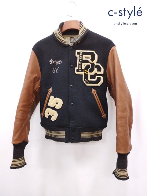 WHITES VILLE ホワイトヴィル スタジャン 38 ブラック WV12571 スタジアムジャンパー ジャケット