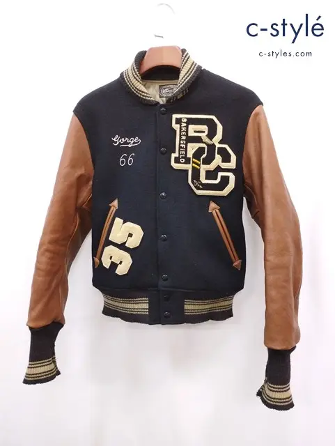 WHITES VILLE ホワイトヴィル スタジャン 38 ブラック WV12571 スタジアムジャンパー ジャケット