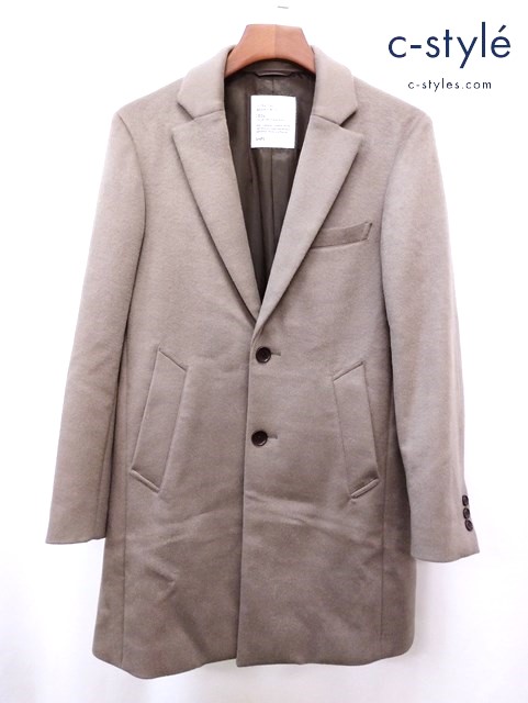 SHIPS シップス チェスターコート メリノウール S ベージュ系 114-15-0474