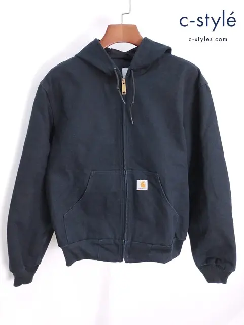 Carhartt カーハート ダックアクティブジャケット S ブラック パーカ フーディ DUCK ACTIVE JACKET