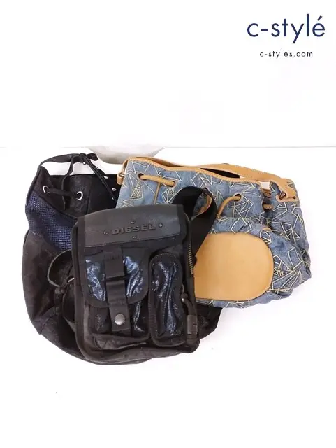 DIESEL ディーゼル バッグ まとめ ミニショルダーバッグ ブラック ブルー系 レディース 計3点