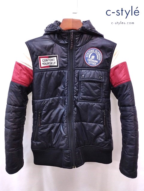 HYSTERIC GLAMOUR ヒステリックグラマー 中綿ブルゾン FREE ブラック 2AB-6320 ジャンパー ジャケット