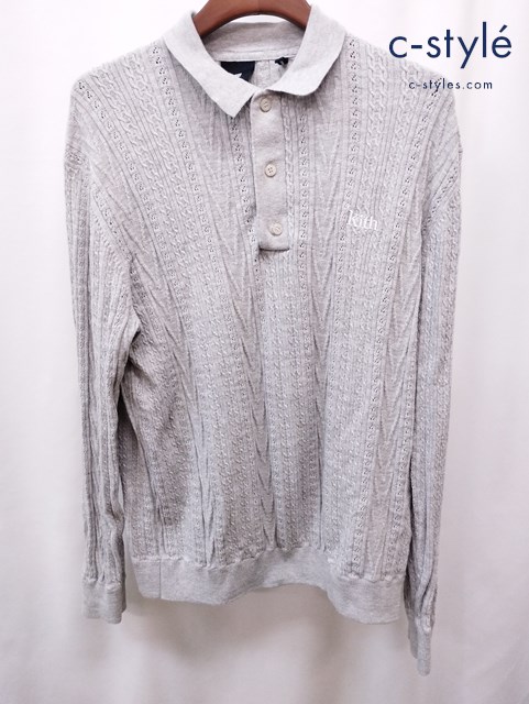 Kith キス セーター L グレー 21-080-060-0007-1-0