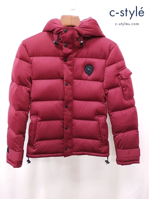 BURBERRY BLACK LABEL バーバリーブラックレーベル ダウンジャケット S レッド BMP21-319-18