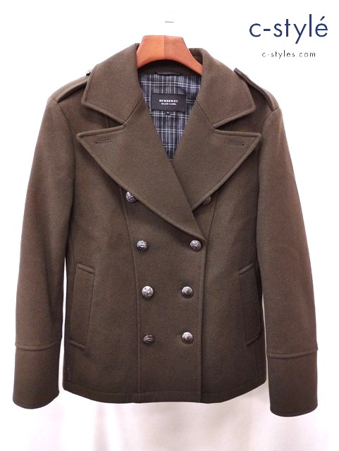 BURBERRY BLACK LABEL バーバリーブラックレーベル ナポレオンコート M カーキ系 BMP31-352-76