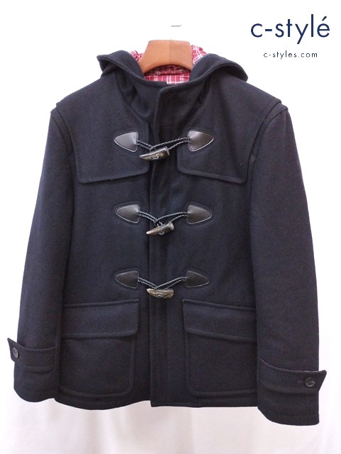 BURBERRY BLACK LABEL バーバリーブラックレーベル ダッフルコート M ブラック D1F17-284-28