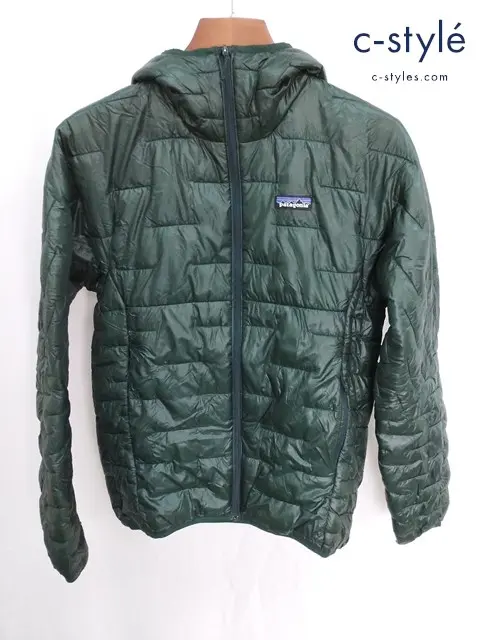 Patagonia パタゴニア マイクロパフフーディー XS グリーン系 84030 ナイロン