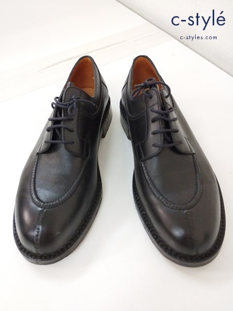 J.M.WESTON 10 ブラック 677 ハントダービー Uチップ レザー シューツリー付き